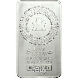 10 Oz. Rcm Argent Bar Monnaie Royale Canadienne. 9999 Fin