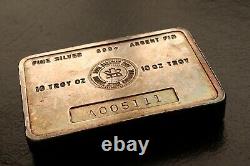 10 Oz Rcm Royal Canadian Mint Vintage 999 Silver Bar
