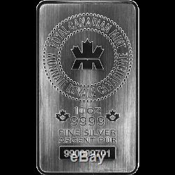 10 Oz Silver Bar Monnaie Royale Canadienne Mrc. 9999 Ag Monnaie Royale Canadienne
