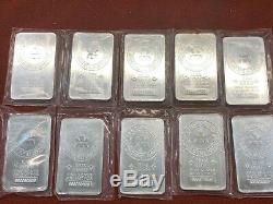 10 Silver Bar Oz Rcm Monnaie Royale Canadienne. 9999 Argent Fin Lingot Pur