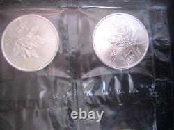 10 x 2008 Canada S$5 Vancouver 2010 Olympic 1 oz. 9999 Silver Coin original RCM<br/> <br/>10 x 2008 Canada S$5 Vancouver 2010 Olympic 1 oz. 9999 Pièce d'argent originale RCM