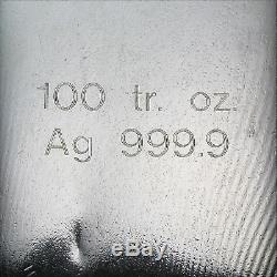 100 Oz D'argent Bar Rcm (2011 /. 9999 Fine) Sku # 76055