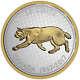 1867-2017 Série 25c Big Coin Bobcat 5oz Pure Silver Coin Royal Canadian Mint