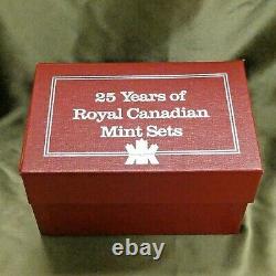 1962-1987 Canada Mint Sets Lot De 26 Ensembles De 25 Ans Ensembles Monnaie Royale Canadienne