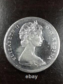 1965 $1 Argent Comme Preuve Dollar Canadien Lot De 5 Pièces 0,6 Oz, 3 Oz Total