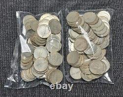 1967 Canada Argent 10 Cents Valeur nominale de 10,00 $ 100 pièces 50% et 80% Mélangées