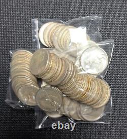 1967 Canada Argent 25 Cents Valeur Faciale de 10,00 $ 40 Pièces 50% & 80% Mélangées