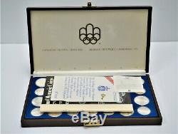 1976 Limited Edition Canadienne En Argent Sterling Olympique Monnaie Collection
