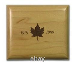 1989 Silver Maple Leaf Preuve Commémorative De 5 Dollars Avec Coa Et Boîte