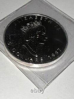 1997 Canadian $5 Silver Maple Leaf. 9999 1 Oz Pièce La Collectionnable De Tous