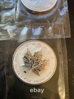 1998-2009 Privy Maple Leaf 11-1 Oz Silver Coin Lunar Serie- Lire La Description