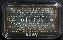 1998 Canada $50 Dollars 10oz Feuille D'érable Argent #17917