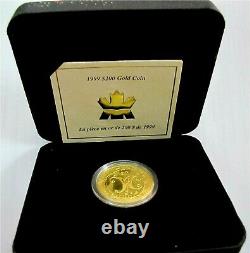 1999 Canada 200 $ Dollars Pièce D’or 1/2 Oz Papillon La Tribu Mi' Kmaw