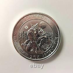 2 Oz 2021 Royal Canadian Mint Wearwolf 9999 Tube En Argent Fin De 14 Pièces De Bullion