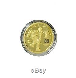 200 $ 1 2011/2 Oz Gold Coin Wayne Et Walter Gretzky Monnaie Royale Canadienne Canada