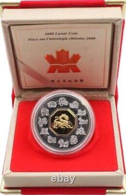 2000 Année du DRAGON Pièce d'argent de preuve lunaire chinoise de 15 $ - Monnaie royale canadienne