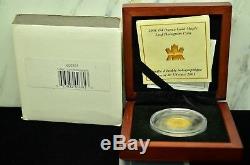 2001 Canada $ 10 Maple Leaf 1/4 Oz Hologram. 9999 Or Fin -limited Édition Ogp