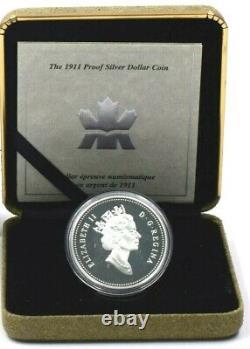 2001 Monnaie Royale Canadienne Argent Pièce De Preuve 1911 Dollar Box Seeled