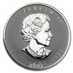2004 Canada $5 Sagittarius Privy Silver Maple Leaf 1oz. 9999 Pièce D'argent Et Aco