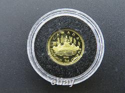 2005 1/25 Oz Cinquante Cents Pièce D’or Voyageur Proof 9999 Fine Au 50¢ Mrc Canada