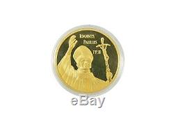 2005 $ 75 Dollar Royal Gold Canadian Mint 10 Karat Proof Coin Pape Jean-paul II