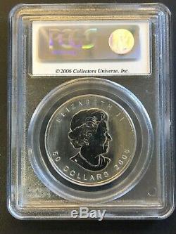 2005 Canada Palladium $ 50 1 Oz Coin Feuille D'érable Test B Pcgs Ms-privy 67 # 209, Rare