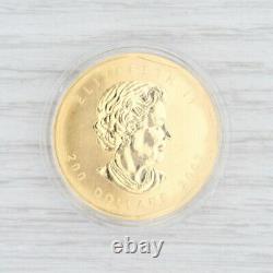 2007 Gold Maple Coin Test Privé 200 Dollar Fine Gold Rare 1 Of 500 1ozt Canadien