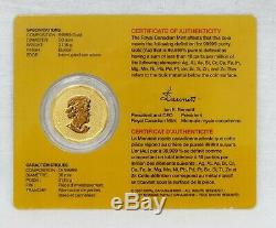 2008 200 $ Canada 1 Oz 99999 Or Fin Maple Leaf Coin Bu Dans La Carte De Dosage