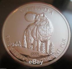 2011-2013 Loup Grizzly Cougar Moose Bison Antelope Canada 1 Oz 9999 Silver Coins