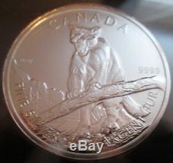 2011-2013 Loup Grizzly Cougar Moose Bison Antelope Canada 1 Oz 9999 Silver Coins