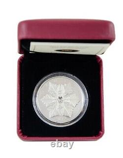2012 20 $ Pièce En Argent Fin Swarovski Crystal Snowflake Monnaie Royale Canadienne