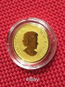 2012 Canada Gold'year Pur Du Calendrier Dragon ' Lunar 5 $ Coin Boxed & Coa