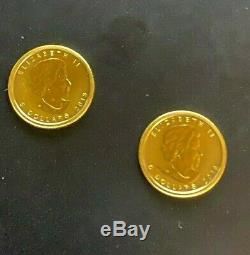 2013 1/10 Onces. Érable Feuille D'or Bullion Coin