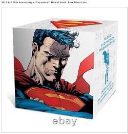 2013 $20 75e Anniversaire De Supermant Homme D'acier Pièce D'argent Pur