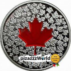 2013 Canada 20 $ 1 Once D'argent Pf69 Coin'maple Feuille Impression ' Épreuve Couleur Émail
