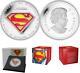 2013 Canada 20 $ 75e Anniversaire Superman 1 Oz. 9999 Silver Coin The Shield Comic