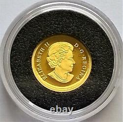 2013 Canada Aigle À Tête Blanche 50 Cent 1/25 Oz 99,99 % Pure Gold Proof Coin
