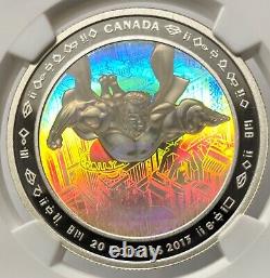 2013 Canada Hologramme Argent 20 $ Superman 75e Anniversaire Er Ngc Pf-70 Ucam