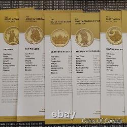 2013 Canada La collection de pièces d'or la plus abordable - Ensemble de 12 pièces #piècesdecanada