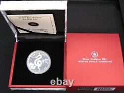 2013 L'année du Serpent Pièce de monnaie en argent chinois lunaire Proof 15 $ Royal Mint