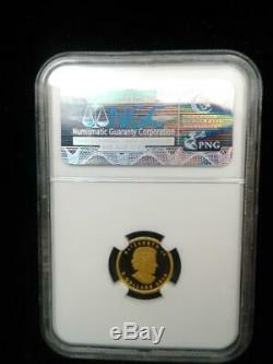 2014 1/10 Onces. 999 Canada Or $ 5 Mammouth Laineux Pf 70 Les Premières Versions Ultra Cameo