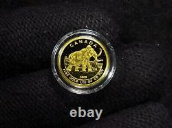 2014 1/10 Oz Canada Gold Elephant. 9999 Amende En Cap (1 Pièce)