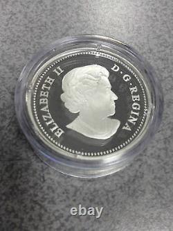 2014 Monnaie Royale Canadienne 20 $ Pièce D'argent Fine En Verre Vénitien Snowman
