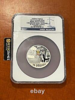 2015 30 $ Canada Tunes Solitaires 2 Oz Silver Proof Oiseaux Anonymes Ngc Pf69 Er