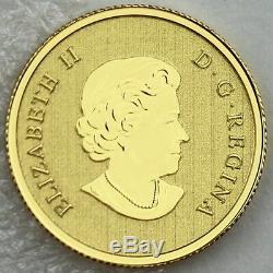 2015 5 $ Année Du Mouton, 1/10 Onces. L'or Pur Spécimen Coin, Canada Bighorn