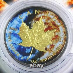 2015 Canadian Maple Yin/yang Ruthenium 1 Oz. 999 Pièce En Argent En Carte
