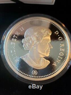 2016 Canada 10 Cent Colorized En Argent Fin De La Série Big Coin Rcm Bluenose 5 Oz