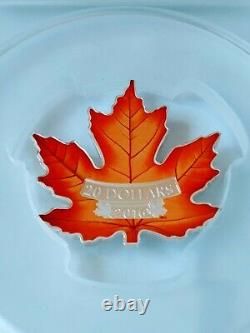 2016 Canada $20 1oz Argent Proof Canadian Maple? Pièces Colorées Pour Pcgs Pr70dcam