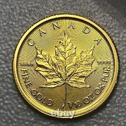 2017 1/10 Oz D'or Maple Leaf Coin