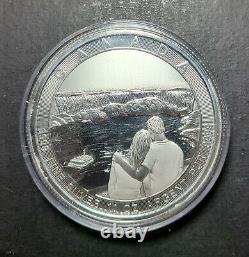 2017 Canada La Grande Série 50 $ Niagara Falls 10 Oz. 9999 Capsule De Monnaie Argentée
